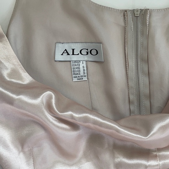 ALGO Short Vintage Dress Cream Size 8 - Picture 6 of 7